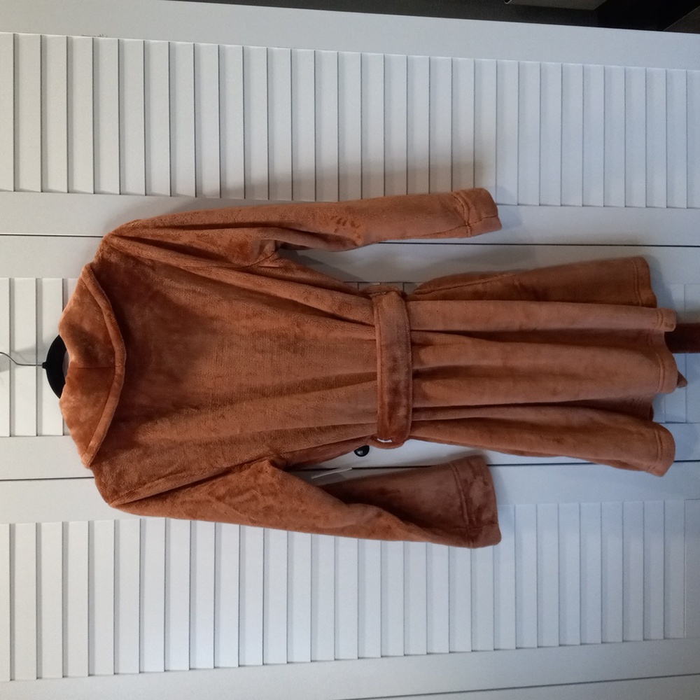 Amazon Essentials Cozy Brown Women's Robe Size XS - Picture 5 of 10